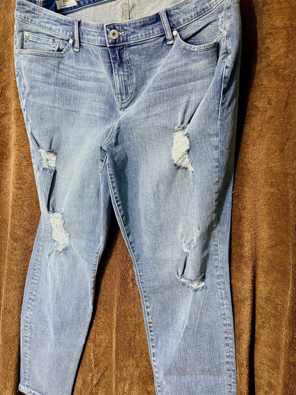 torrid Light Wash Ripped Boyfriend Jeans
